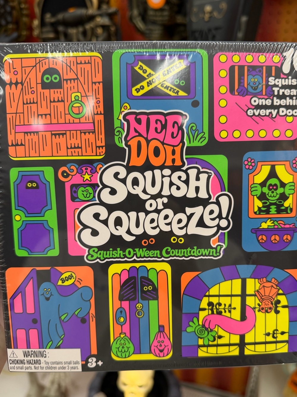 Squish or Squeeze! Squish-O-Ween Countdown - Black & Multicolor